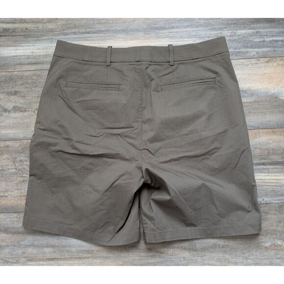 Hill City Everyday Tech Short Men's 33 Brown 7.25" Inseam Chino Water Repellent - Picture 4 of 5